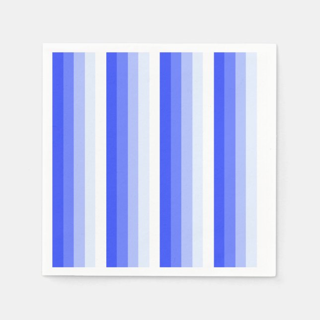 Royal blue shadow stripes napkin (Front)