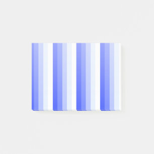 Royal blue shadow stripes post-it notes