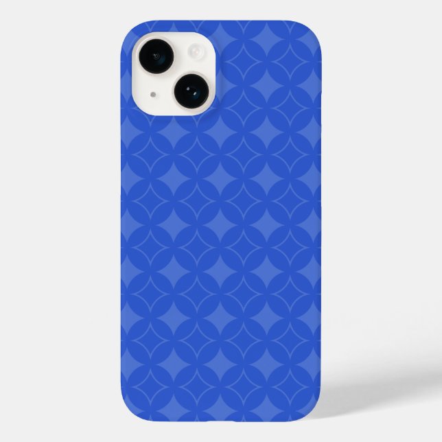 Royal blue shippo pattern  Case-Mate iPhone case (Back)