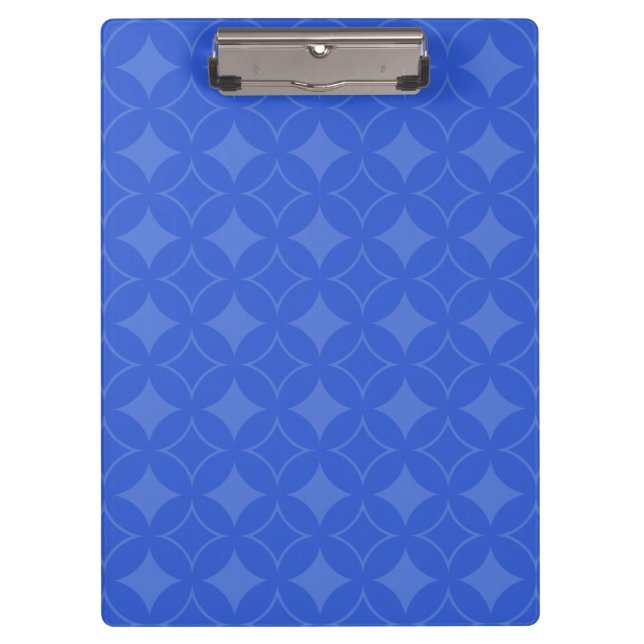 Royal blue shippo pattern clipboard (Front)