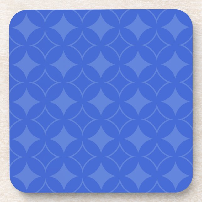 Royal blue shippo pattern coaster (Front)