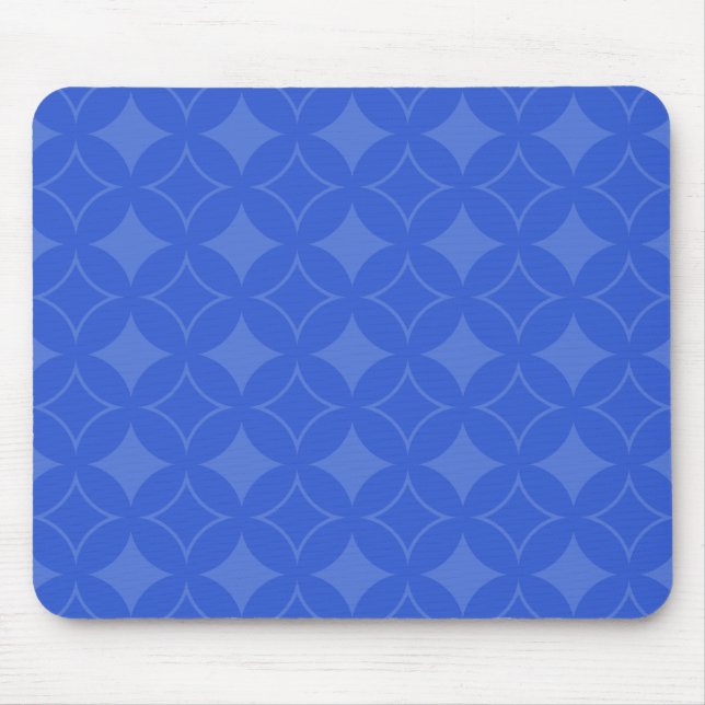 Royal blue shippo pattern mouse mat (Front)