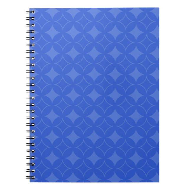 Royal blue shippo pattern notebook (Front)