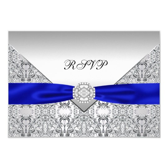 Silver Sequins Bow Diamond Save the Date Card Zazzle