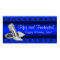 Royal Blue Silver High Heel Birthday Party Banner