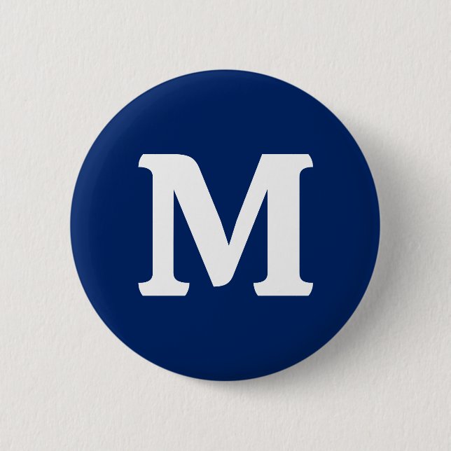 Royal Blue Solid Colour 6 Cm Round Badge (Front)