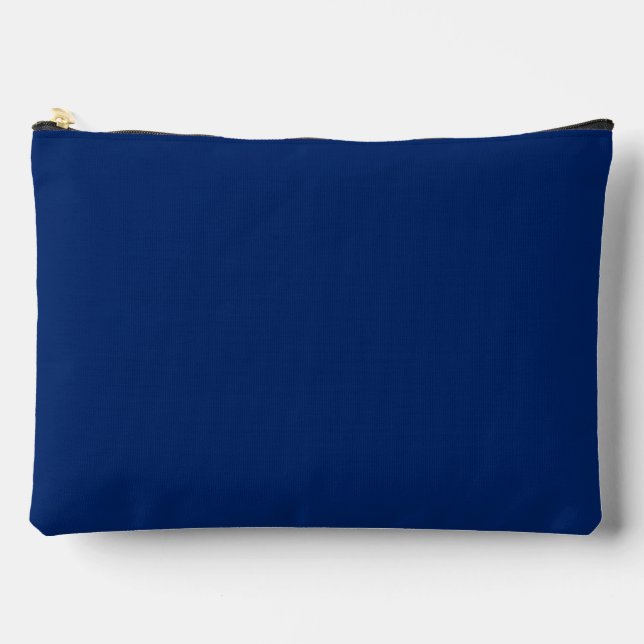 Royal Blue Solid Colour Accessory Pouch (Front)