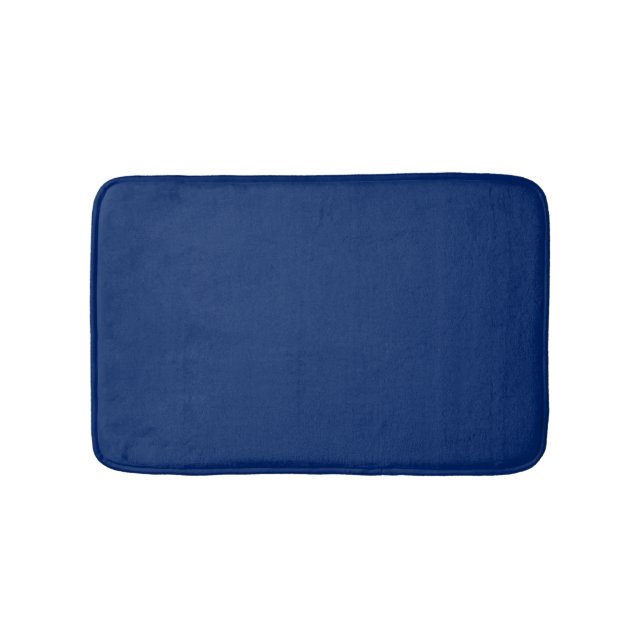 Royal Blue Solid Colour Bath Mat (Front)