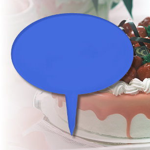 Royal Blue Solid Colour   Classic   Elegant Cake Pick