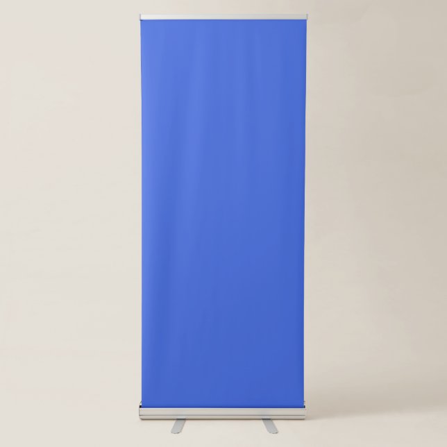 Royal Blue Solid Colour | Classic | Elegant Retractable Banner (Front)