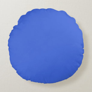Royal Blue Solid Colour   Classic   Elegant Round Cushion
