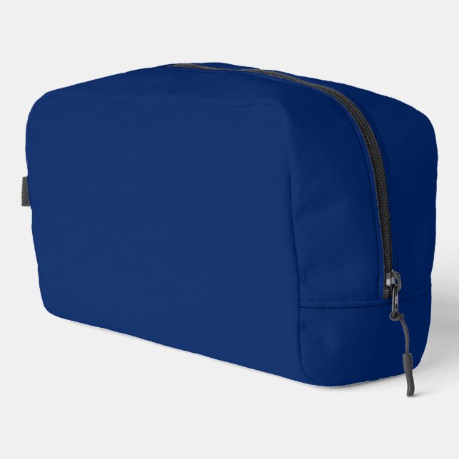 Royal Blue Solid Colour Dopp Kit (Right Corner)