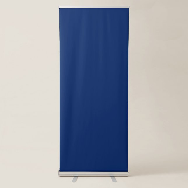 Royal Blue Solid Colour Retractable Banner (Front)
