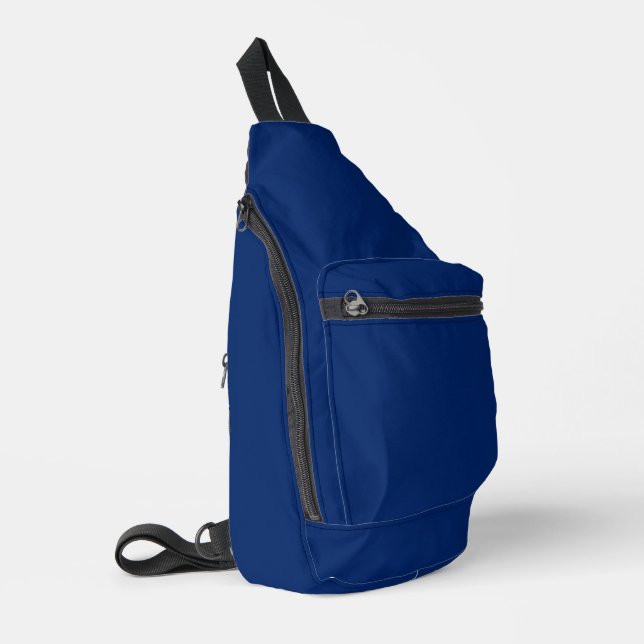 Royal Blue Solid Colour Sling Bag (Left Corner)