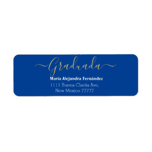Royal Blue Spanish Class Year Custom Return