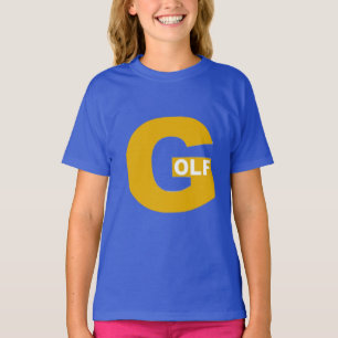 Royal blue T-shirt Kids DESIGN GOLF