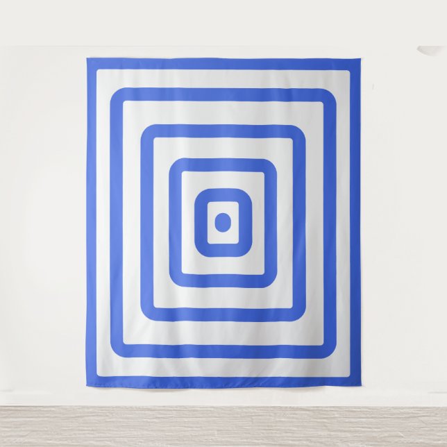 Royal Blue Target Tapestry – Customisable (Front)