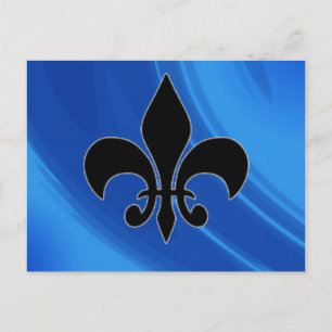 Royal Blue Waves Postcard