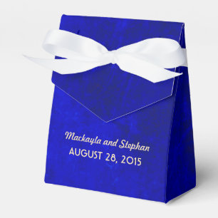 royal blue wedding favour box
