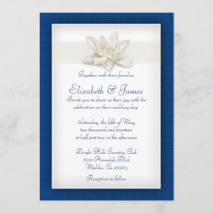 Royal Blue Wedding Invitations