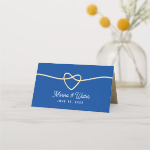 Royal Blue Wedding Place Card