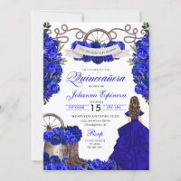Royal Blue Western Ranchero Quinceanera