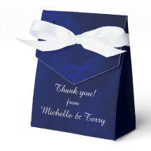 Royal Blue White Christmas Tree Wedding