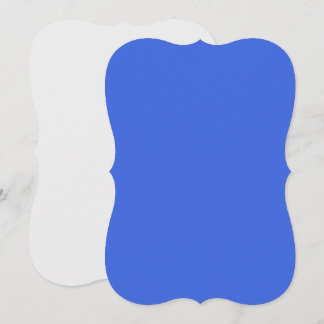 Royal Blue & White Curved Flat Card – Customisable