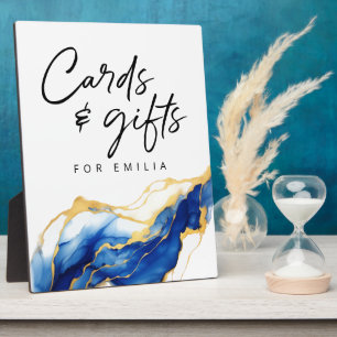 Royal Blue Yellow Gold Cards & Gifts Graduation Plaque