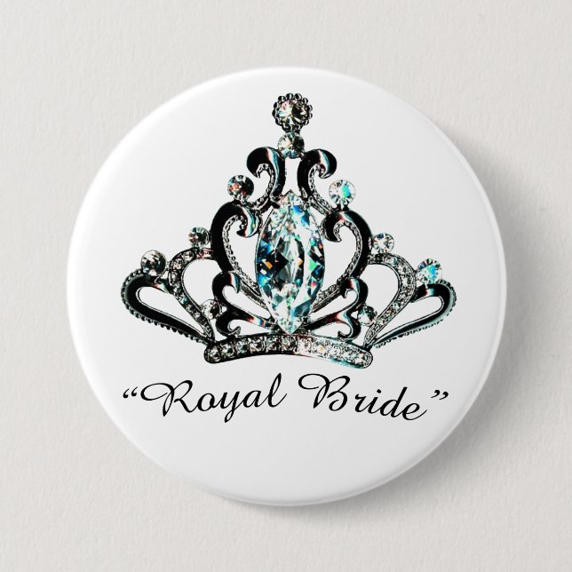 "Royal Bride" Tiara buttons (Front)