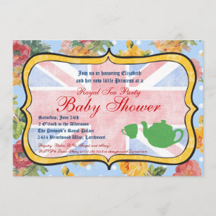 Royal British Baby Shower Invitation