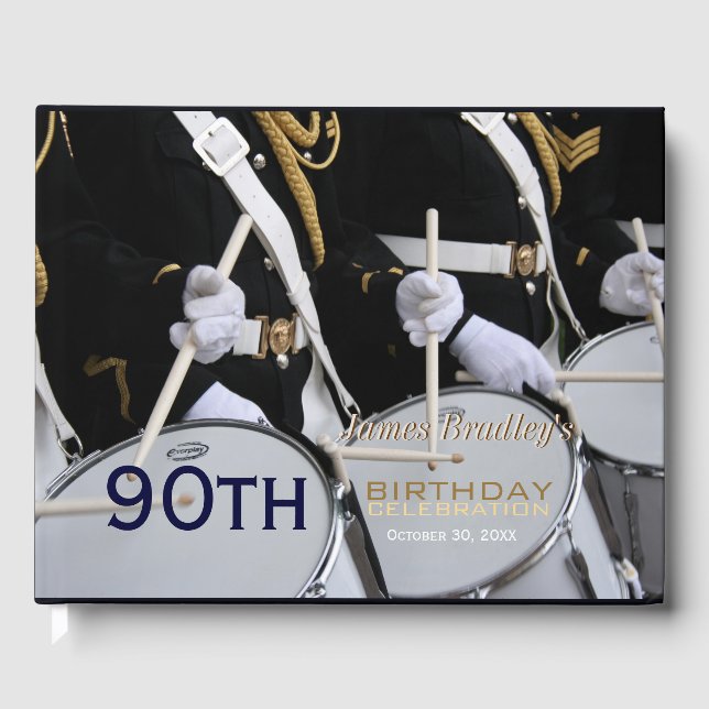 Royal British Band 90th Birthday Celebration GB Guest Book (Front)