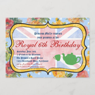 Royal British Birthday Party Invitation