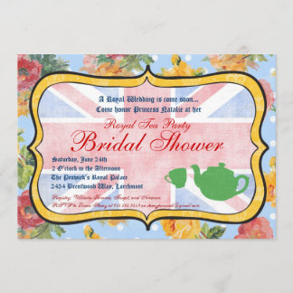 Royal British Bridal Shower Invitation