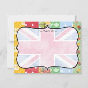 Royal British Personalised Flat Note Cards