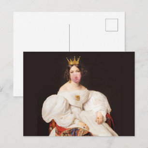 Royal Bubble Gum Diva Postcard