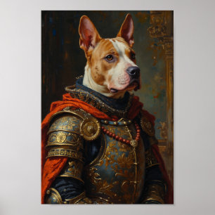 Royal Bull Terrier Portrait Poster