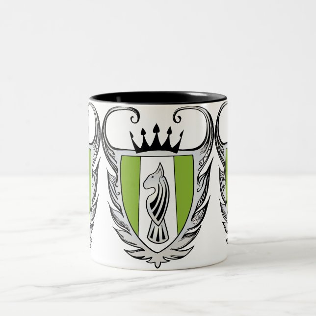 Royal Bull Terrier Two-Tone Coffee Mug (Center)