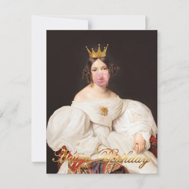 Royal Burst pink bubble gum Diva Happy birthday (Front)