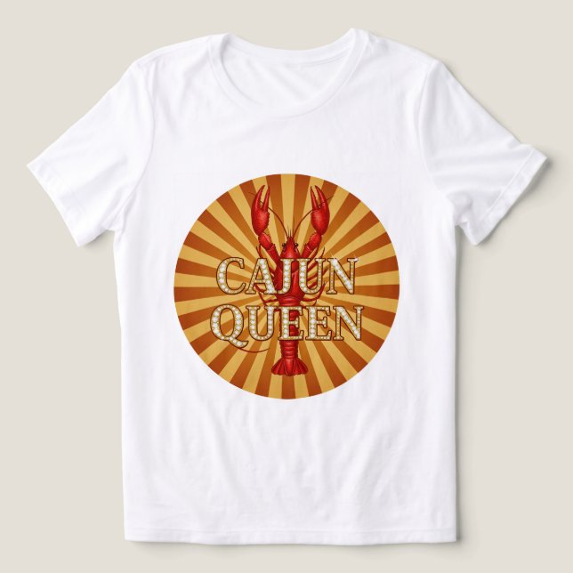 Royal Cajun Queen Crown Tee! 👑⚜️ Tri-Blend Shirt (Design Front)