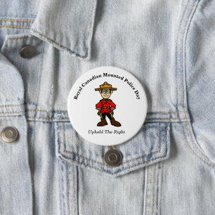 Royal Canadian Mounted Police Day Button