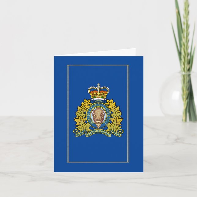 Royal Canadian Mounted Police Day with Logo Card (Front)