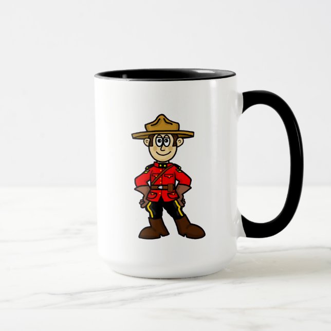 Royal Canadian Mounted Police Officer Name Mug (Right)