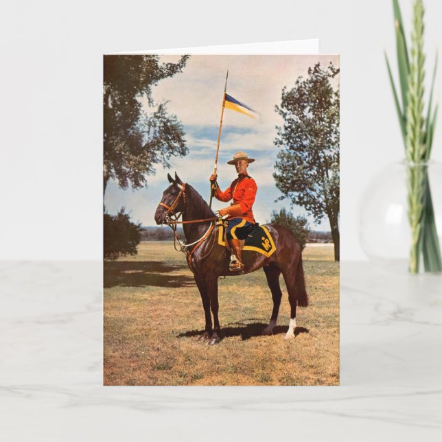 Royal Canadian mounted policeman Holiday Card (Front)