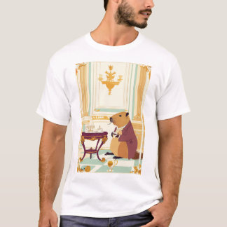 Royal Capybara: Tea Time at Buckingham Palace t sh T-Shirt