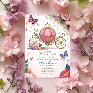 Royal Carriage Princess Baby Shower Invitation