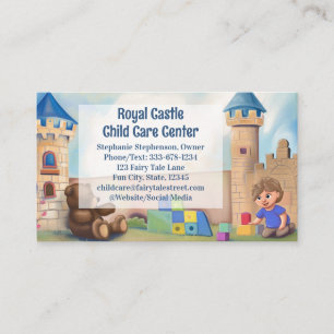 Royal Castle Daycare Babysitter Childcare Business Card