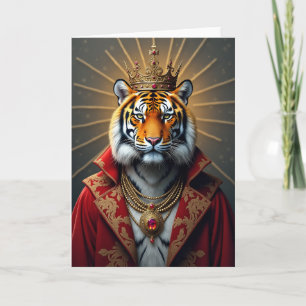 Royal Cat Birthday Card