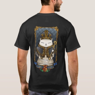 Royal Cat Chess Bishop Piece  T-Shirt