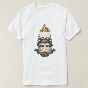 Royal Cat Chess King Piece T-Shirt